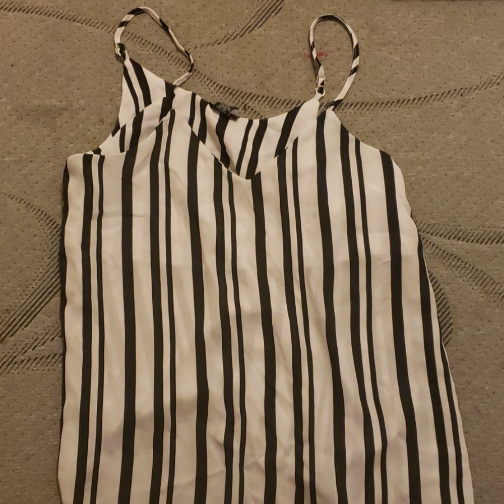 A black and white tank top
